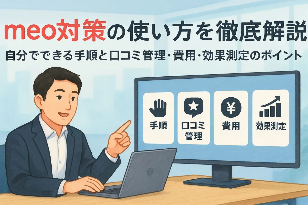 meo対策の使い方を徹底解説｜自分でできる手順と口コミ管理・費用・効果測定のポイント